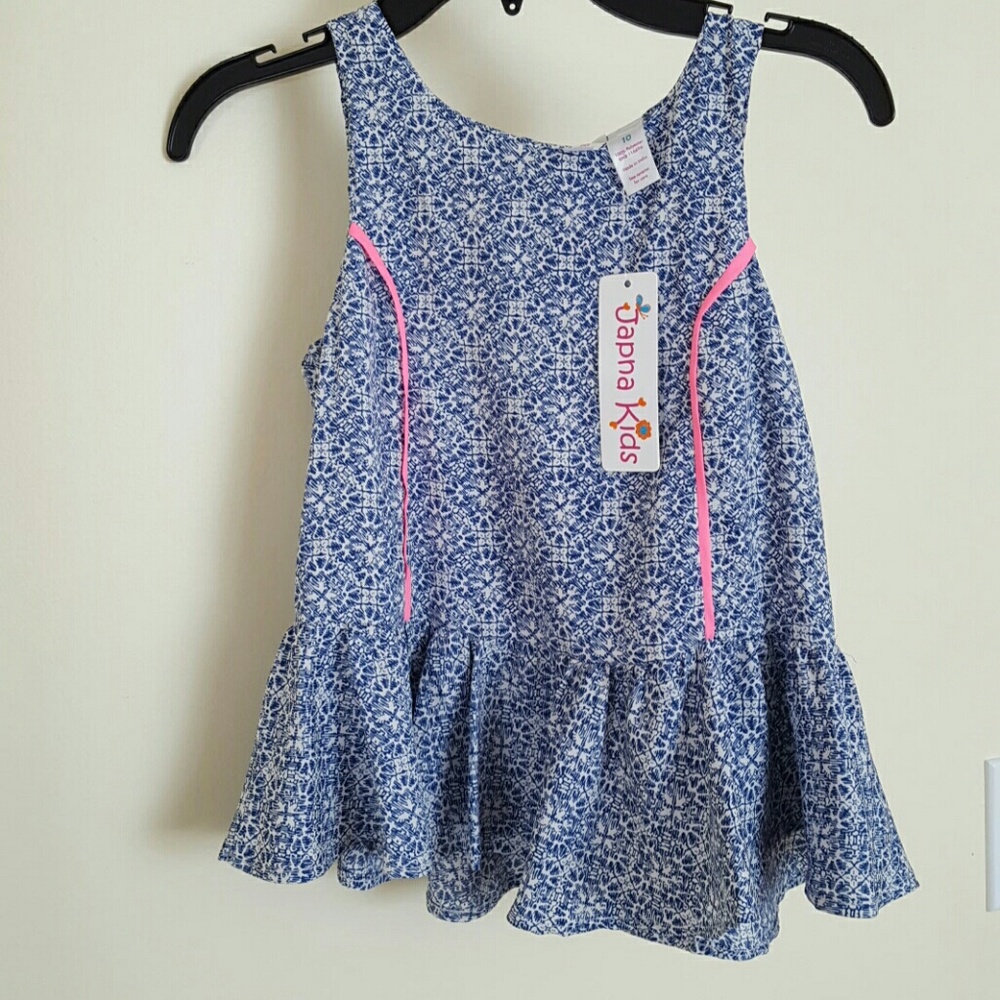 Girls top size 10 blouse sleeveless tank top